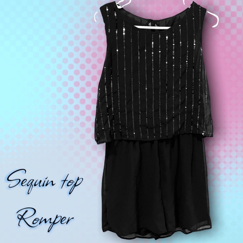 Beautiful sequins black romper 🖤